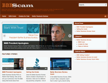 Tablet Screenshot of bbbscam.net